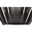 Шкаф 19" телекоммуникационный настенный, 18U 901x600х600 мм, дверь перфорация, черный